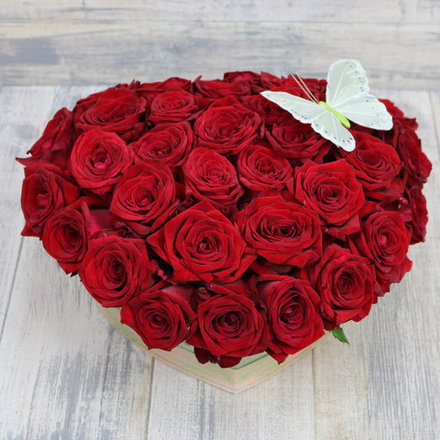 Коробка в форме сердца "Без слов"