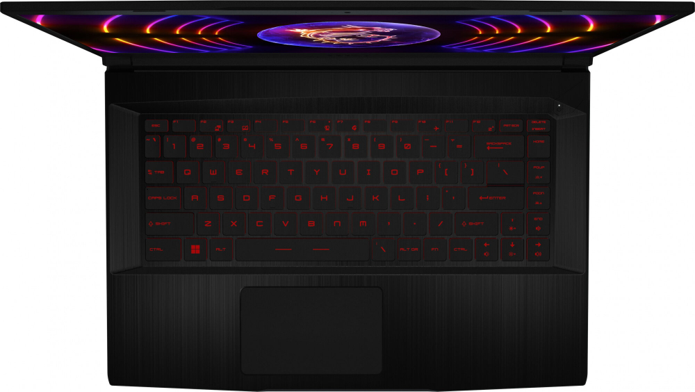 Ноутбук игровой MSI GF63 Thin 12UC-1036XRU 9S7-16R821-1036, 15.6", IPS, Intel Core i5 12450H 2ГГц, 8-ядерный, 16ГБ DDR4, 512ГБ SSD, NVIDIA GeForce RTX 3050 для ноутбуков - 4 ГБ, Free DOS, черный+ USB С WINDOWS 11 ПОДАРОК