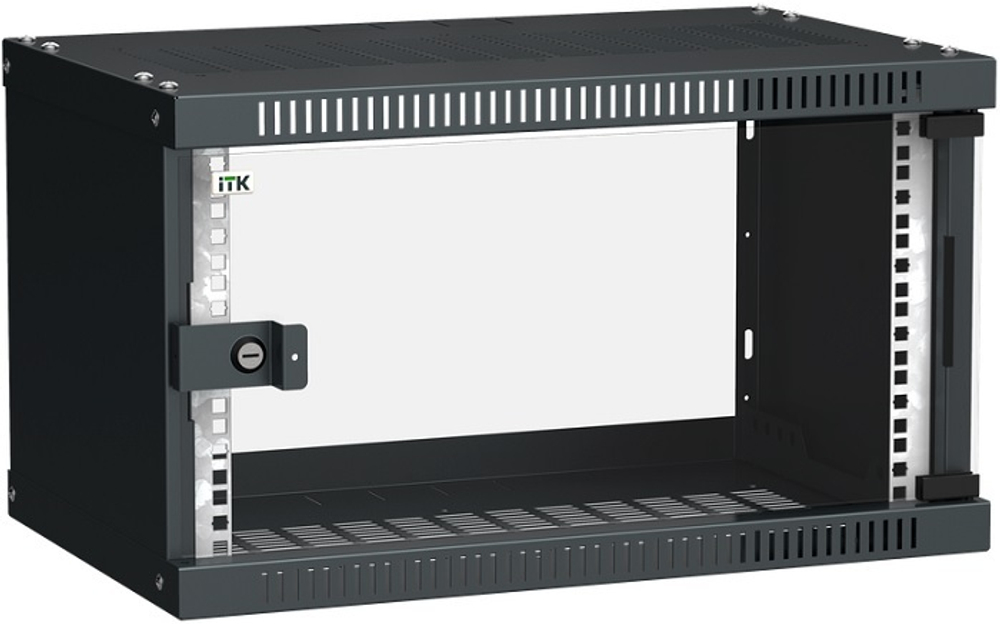 Шкаф настенный 19", 6U ITK LWE5-06U53-GF