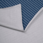 Футер 2-х нит. с рисунком, 95% хлопок, 5% ПУ(эластан), 240 гр/м2, джинсовый/св.серый (20137)