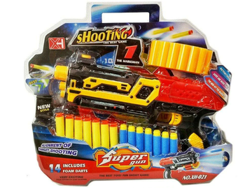 Бластер с патронами и лазерным прицелом Super Gun