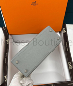Сумка Hermes Kelly женская в сером цвете