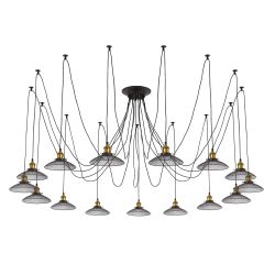 Citilux Эдисон CL451151 Люстра паук Венге Бронза