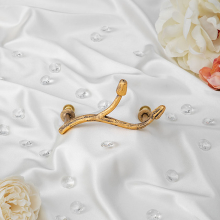 Ручка мебельная Орхидея Симпл 6.5х13см Амбер