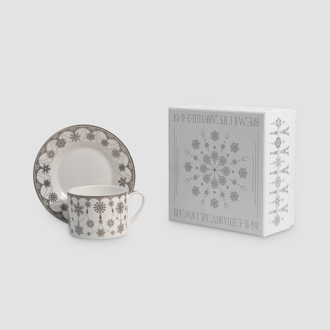 Чайная пара Farforite «Время предвкушения» 250 мл в подарочной коробке