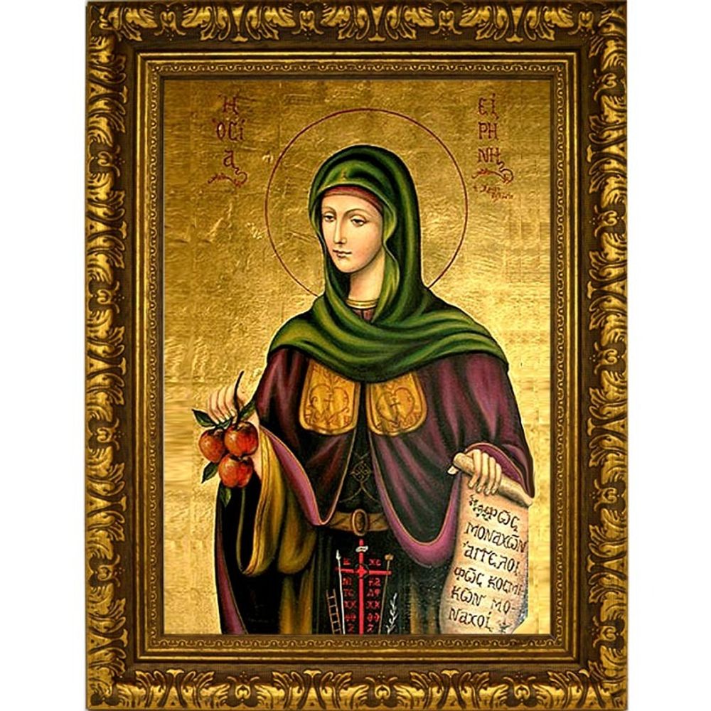 Ирина Каппадокийская преподобная. Икона на холсте.
