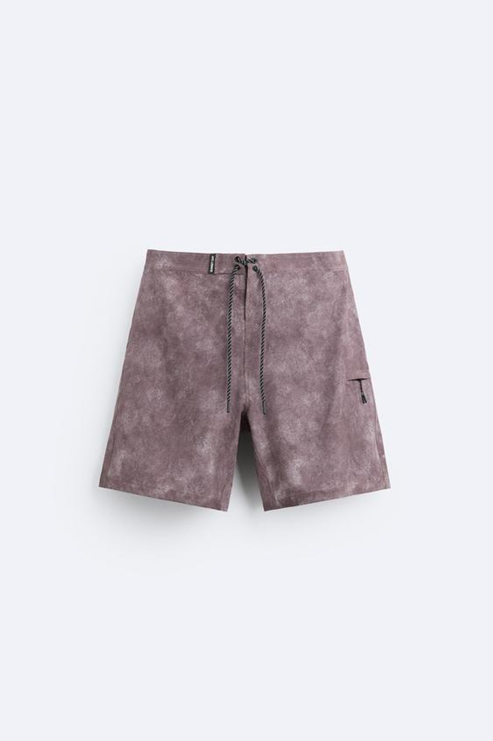 ZARA ДЛИННЫЕ ПЛАВКИ С ПРИНТОМ В ВИДЕ БРЫЗГ, ОТТЕНКИ ФИОЛЕТОВОГО