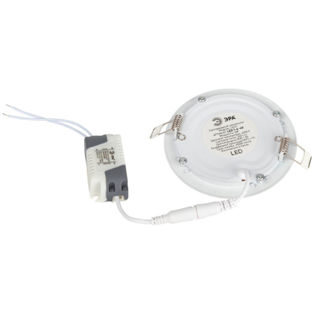 LED 1-6-4K/1 Светильник ЭРА LED 1-6-4K/1 Светильник ЭРА светодиодный круглый LED 6W 220V 4000K (40/