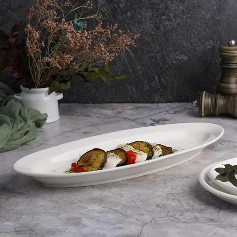 Блюдо овальное 35*13,5 см белое фарфор P.L. Proff Cuisine [3]