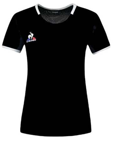 Женская теннисная футболка Le Coq Sportif Tennis T-Shirt Short Sleeve N°2 W - черный