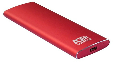 Внешний корпус SSD AgeStar 3UBNF2C m2 NGFF 2280 B-Key USB 3.1 алюминий черный