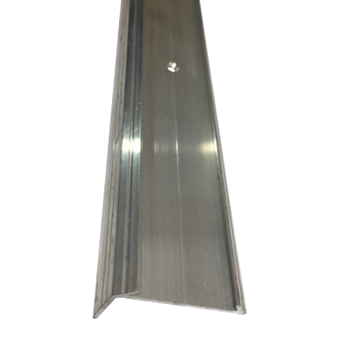 Порог-угол с рез. 38*23мм "DO-1" 2,7м (осн.) Без покр. с цв. рез. алом.