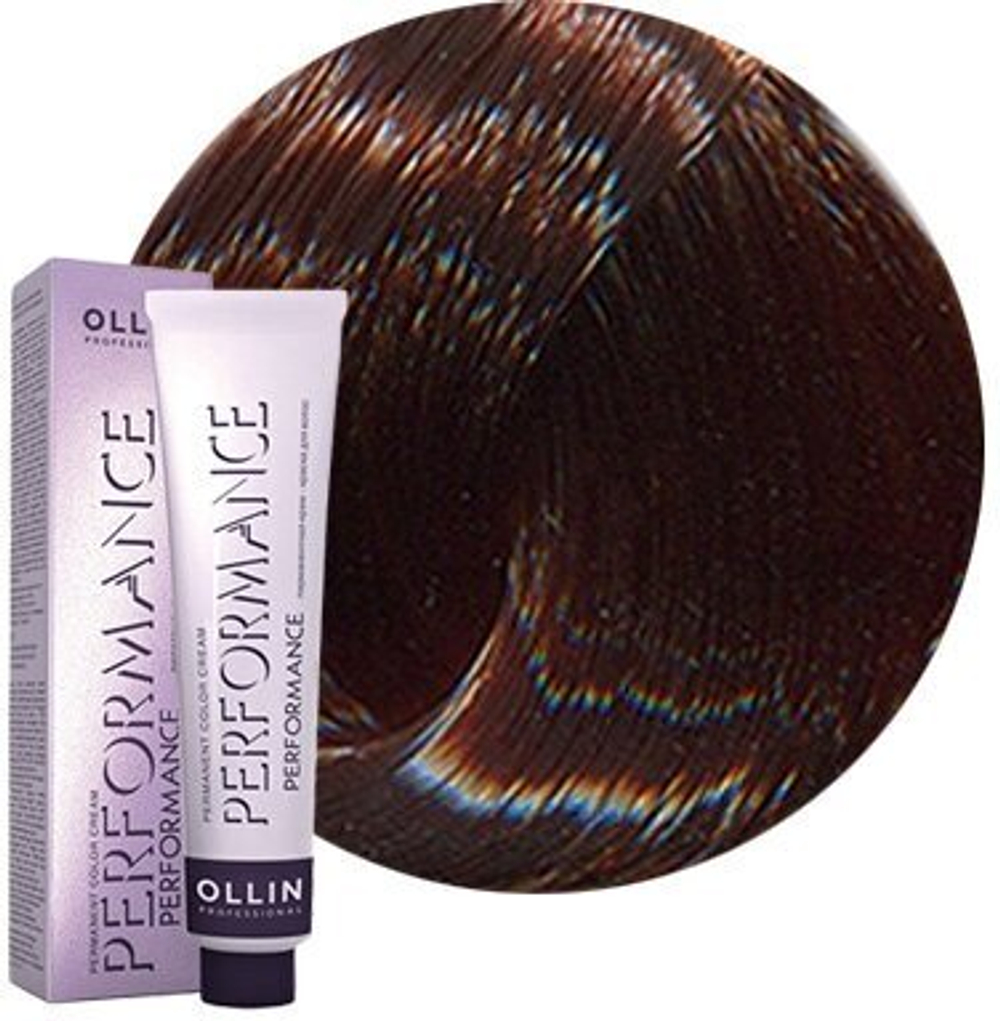 OLLIN PERFORMANCE 5/7 светлый шатен коричневый 60мл Перманентная крем-краска для волос