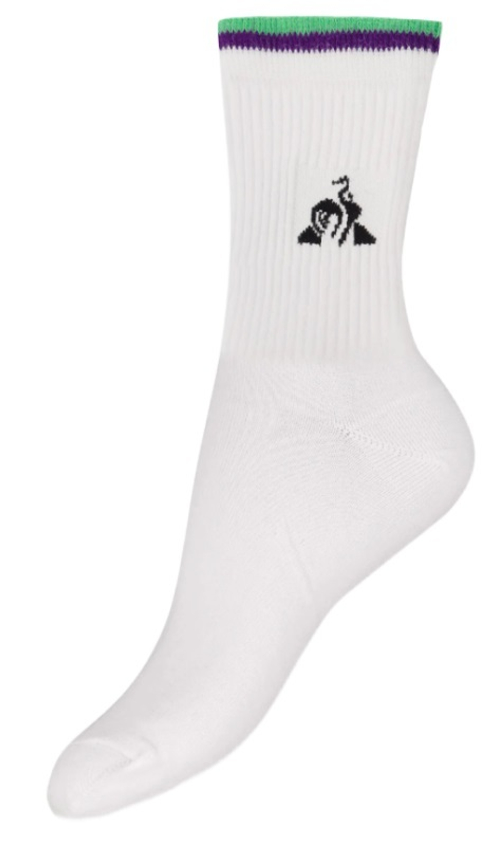 Теннисные носки Le Coq Sportif Tennis Socks 1P - white/vintage green