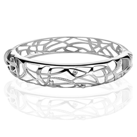 Браслет конго с бриллиантами  из белого золота JA-B-1Б671309