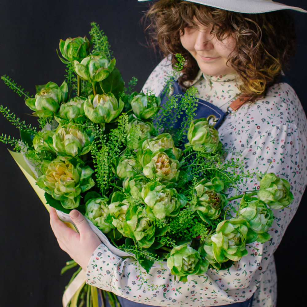 21. Оригинальный букет из розы сорта Вегги