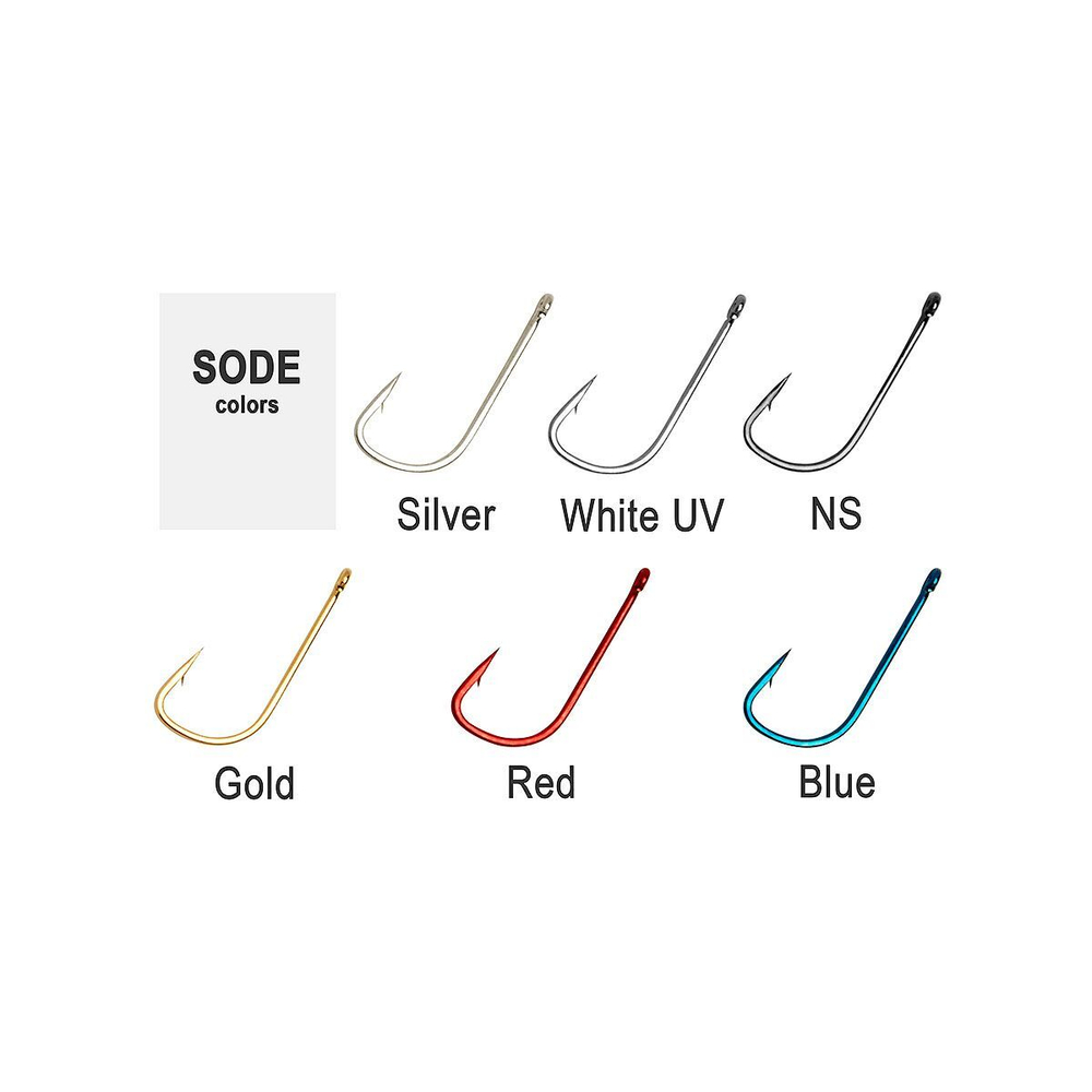 Крючок одинарный HIGASHI Sode ringed #3 Silver