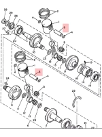 Палец поршневой Yamaha VK540, Venture/SX 500/600/700
