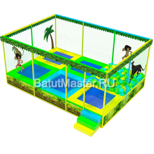 Батутная арена "Тропики" 6,5x4,5x3,5 м