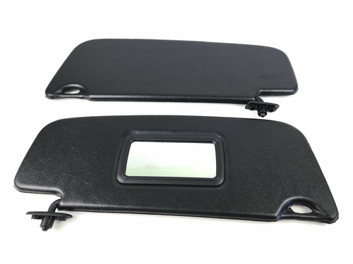 Козырек солнцезащитный (правый, левый) Калина ВАЗ 1118, Гранта ВАЗ 2190, Datsun с зеркалом черный Люкс