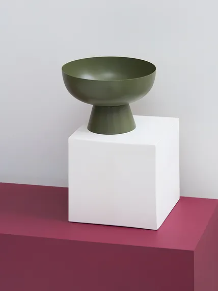 Блюдо на ножке vivlend, D21 см, морские водоросли