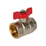 Кран шаровой полнопроходной ROMMER - 1"1/4 (ВР/ВР, PN40, ручка-бабочка)