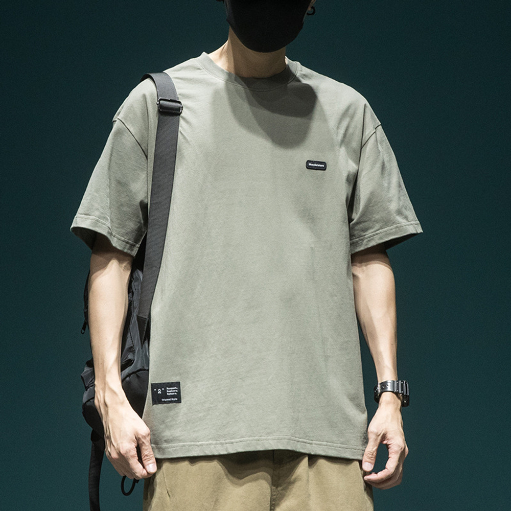 Летняя футболка с коротким рукавом мужская футболка с круглым воротом