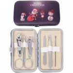 Набор для маникюра в футляре 6 предметов «New Bon Salon - Новогодние друзья», 11*6,5см
