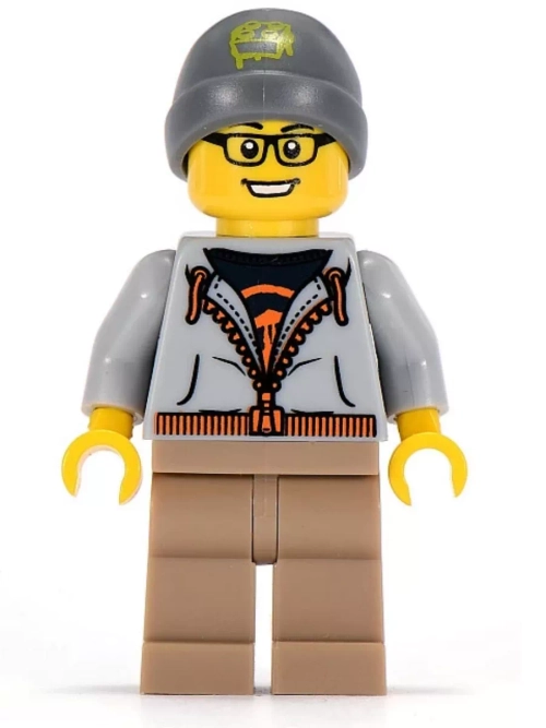 LEGO Minifigures 8804 4 серия ЛЕГО Уличный скейтбордист