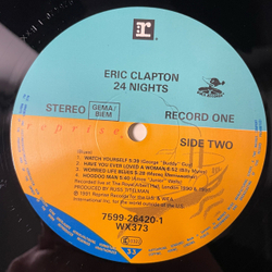 Винтажная виниловая пластинка LP Eric Clapton 24 Nights (Германия 1991)