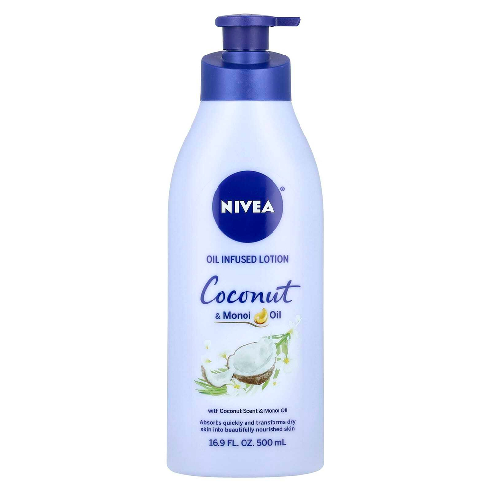 Nivea, Масляный лосьон, кокосовое масло и масло монои, 500 мл (16,9 жидк. унц.)