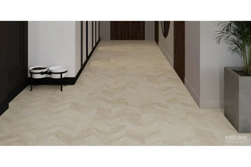 Виниловый ламинат VINILAM PARQUET CHEVRON RI4777CL7 Шеврон Бриссак (1,58)