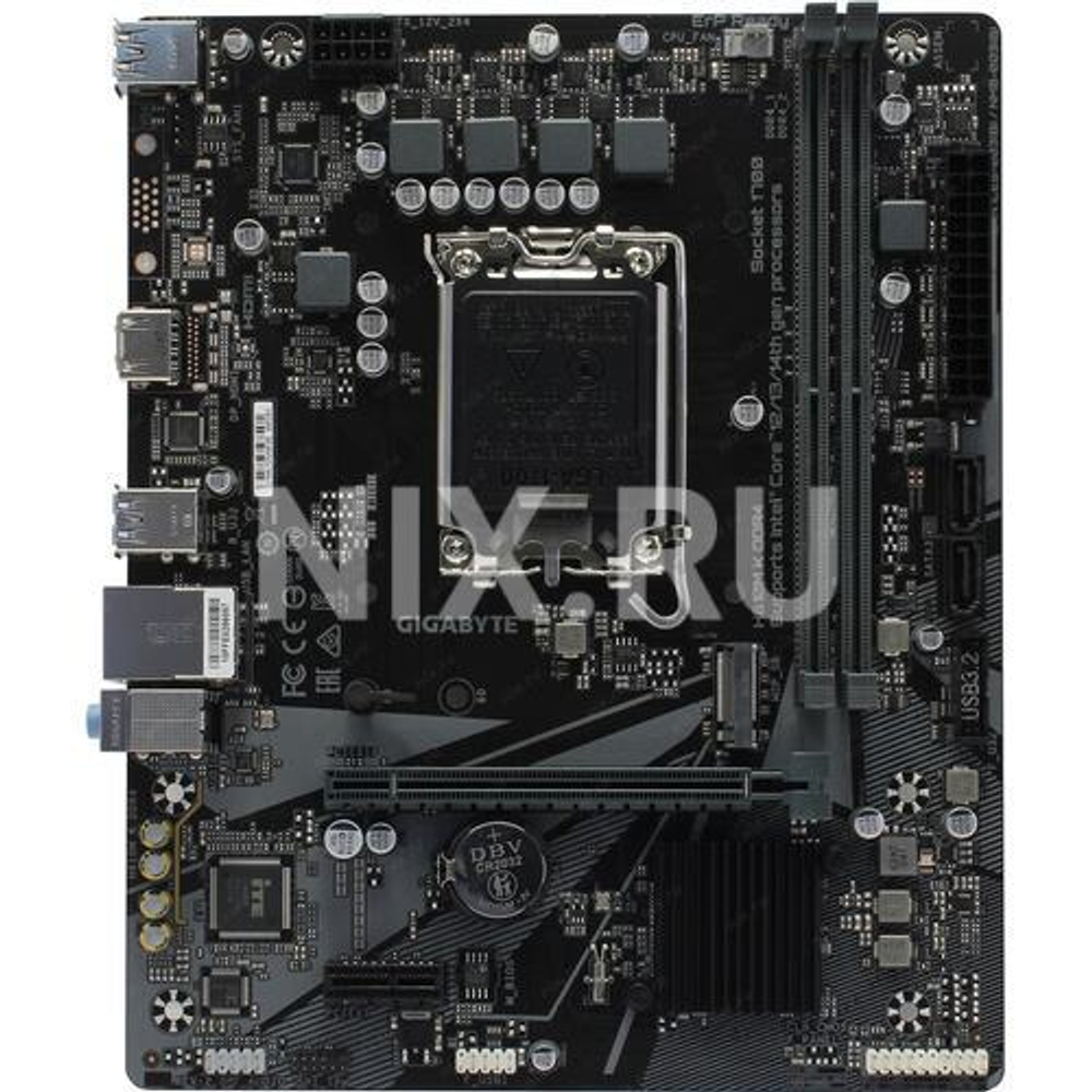 Материнская плата Gigabyte H610M K DDR4 Soc-1700 Intel H610 2xDDR4 mATX AC`97 8ch(7.1) GbLAN+HDMI