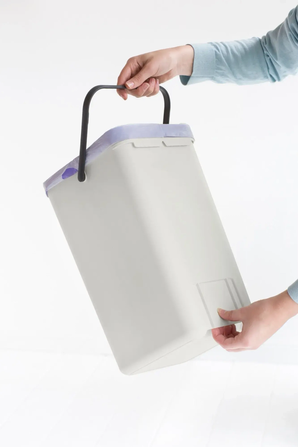 Brabantia Контейнер для мусора Sort & Go 12л Светло-серый