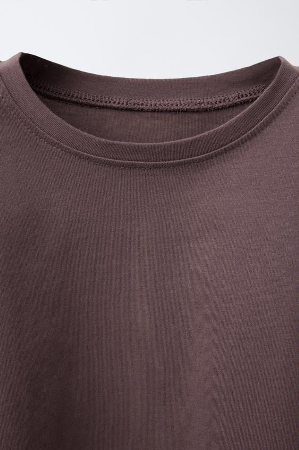 ZARA НАБОР ИЗ ТРЕХ ОДНОТОННЫХ ФУТБОЛОК, ЦВЕТ МОРСКОЙ ВОЛНЫ