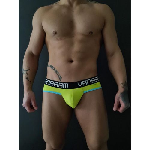 Мужские трусы слипы салатовые Van Baam   48136