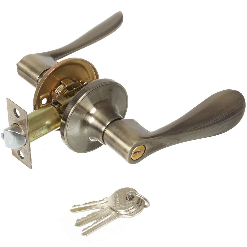 Защелка Trodos, ЗВ3-01, 204120, с ключ, бронза