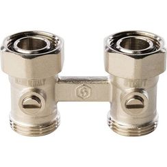 Узел нижнего подключения радиатора STOUT прямой 3/4 для двухтрубной системы 32852