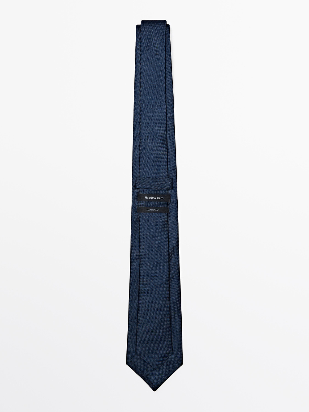Massimo Dutti Галстук из 100% шелка, темно-синий