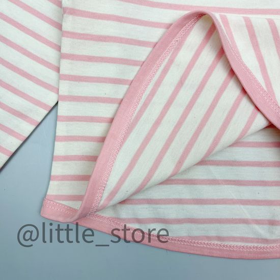 Лонгслив хлопковый "Сладкий зефир" полоска