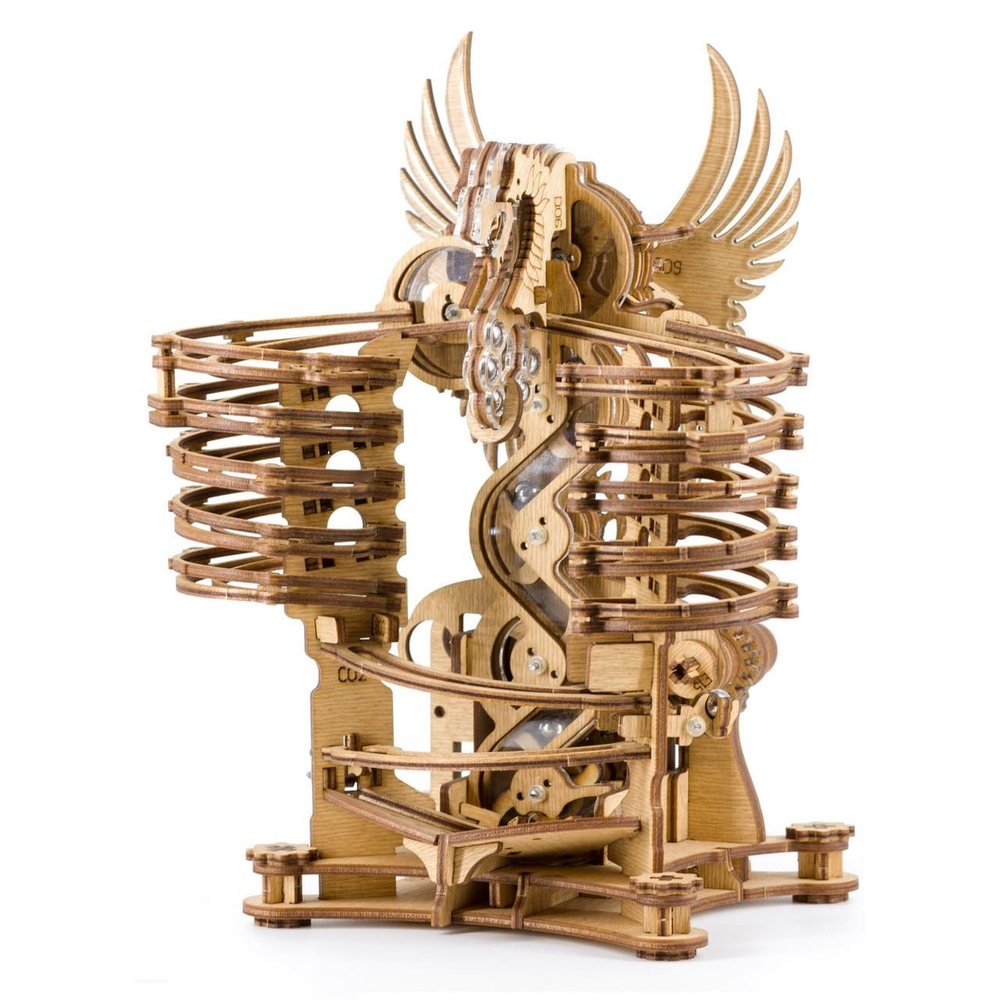 Деревянный конструктор-марбл Дракон от IDventure - marble сборная модель, 3D пазл, марблс, катание шариков