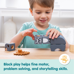 Melissa & Doug - KLOCKI Blockables Деревянные животные 16 элементов 20155253