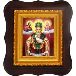 Никола Мокрый. Икона на холсте.