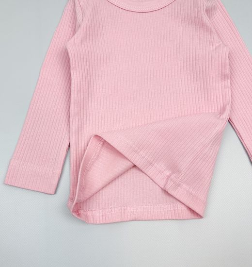 Лонгслив хлопковый, Розовый