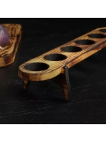 Шотница из Кедра с 6 стопками