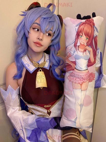 Мини дакимакура Моника из Доки Доки арт. M0160, 60х20 см