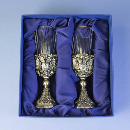 Рюмки — лафитники c объёмным изображением двуглавого орла