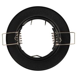 Встраиваемый светильник штампованный ЭРА ST1 SBK MR16 GU5.3 черный матовый