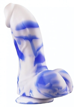 Фаллоимитатор c присоской Strong Man ROSYLAND ( 21.5 см ) белый с синим (Цвет: белый с синим)