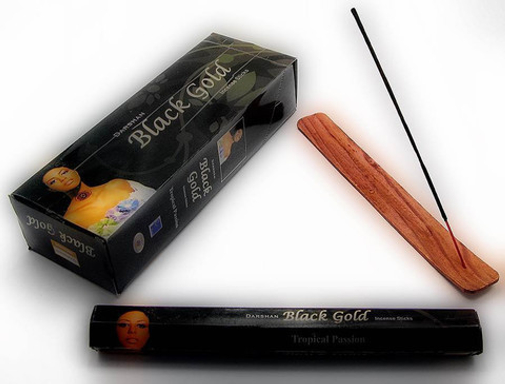 Darshan Black Gold шестигранник Благовоние Черное Золото